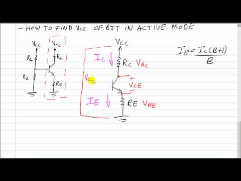 BJT Q-point: Formula For Vce (Voltage From The Collector to The Emitter)