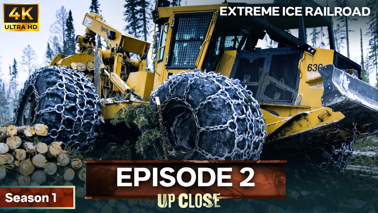 Extreme Ice Railroad: Canada’s Freight Trains vs Arctic Winter [4K] | Up Close