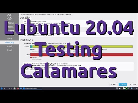 Lubuntu Focal Fossa Calamares Install