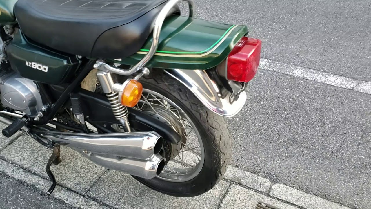 KZ900 オリジナル度抜群！ 純正4本マフラーサウンド - YouTube