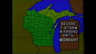 WFRV - Severe Weather Warning - circa 1986