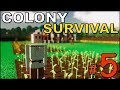 СOLONY SURVIVAL  #5  -  ПЕРВЫЙ ШАХТЁР И ЛУЧНИК