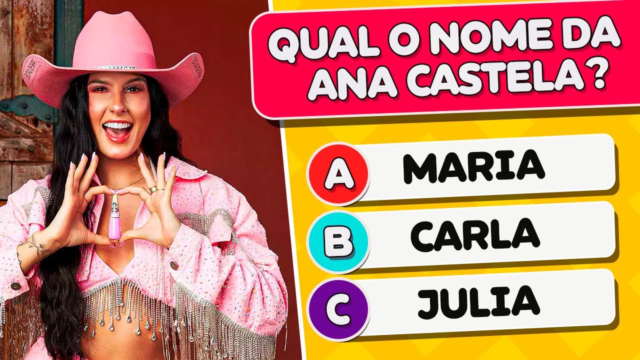 🎤🤠 QUIZ da ANA CASTELA 🥰 30 perguntas sobre a Ana Castela | O Quanto você sabe sobre a Ana Castela?