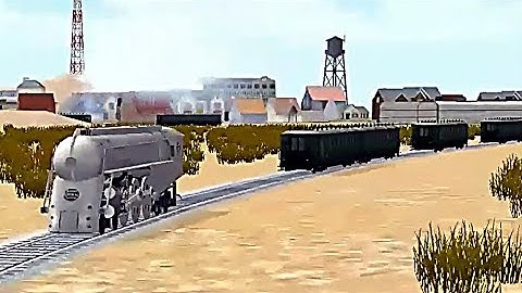 Train Sim - Desert Using NYC Hudson J-3 Got Funny Glitch - Simulasi Kereta Api