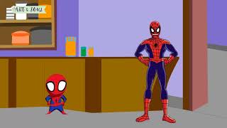 Spiderman Rhymes - Johnny Johnny Yes papa nursery rhymes for kids and toddlers