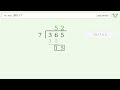 365/7 Long Division — Step-by-Step | Tiger Algebra Solver