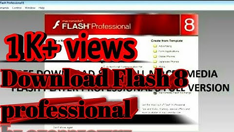 how to download and install flash professional 8