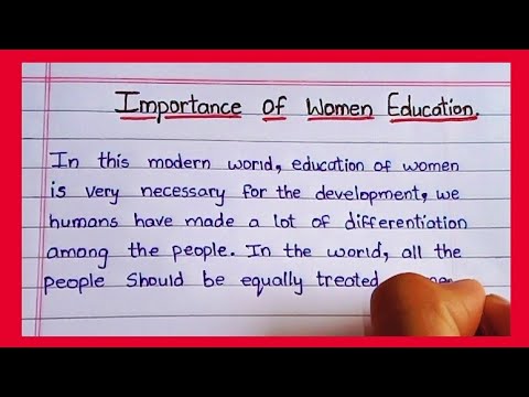 write an essay on importance of women's education