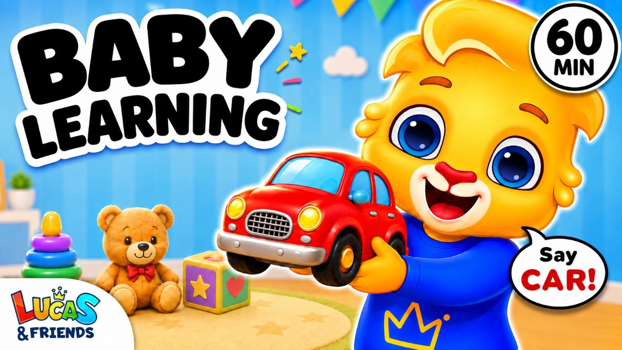 Baby Learning First Words & Learn to Talk | Animal Sounds, Numbers, Songs & Activities with Lucas