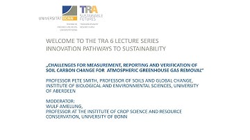 Lecture Series “Innovation Pathways to Sustainability”: Prof. Peter Smith