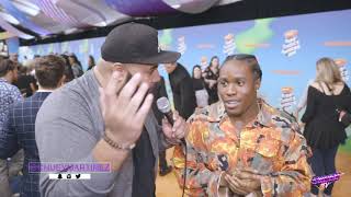 Shameik Moore - KIDS CHOICE AWARDS 2019 with Chuey Martinez |CHUEYTV|