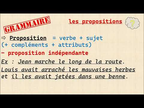 Quelles sont les différentes sortes de propositions