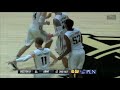 Army Men's Basketball: John Emezie Layup vs. Boston University 2-24-18
