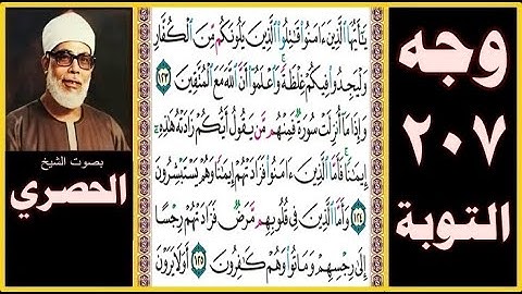 صفحة 207 - سورة التوبة - يا أيها الذين آمنوا قاتلوا الذين يلونكم من الكفار وليجدوا فيكم غلظة
