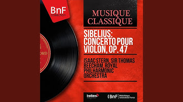 Concerto pour violon in D Minor, Op. 47: I. Allegro moderato