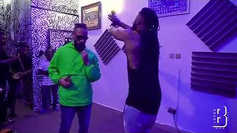 Energetic Studio Session Of "Vibe" by Phyno & Flavour
