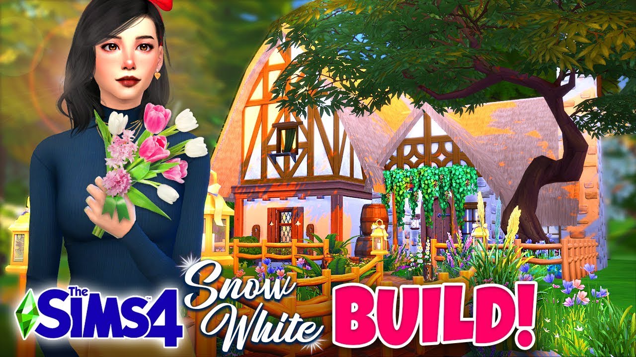 Disney Princess Challenge Snow White Cottage Build Youtube