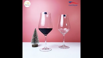 Ly Rượu Vang Đỏ Pha Lê Tiệp Khắc Crystalex Tulipa 550ml Red Wine
