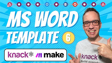 06 - Adding Word Template Module to Make Scenario: Knack Invoicing Mastery