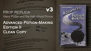 Advanced Potion-Making Edition II - Clean Copy (v3) | Harry Potter Prop Replica