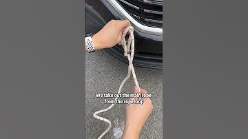 Do you know how to tie a car tow rope?#driving #skills #tips #knowledge #fpy