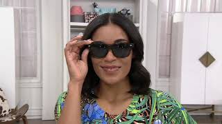 Foster Grant Solar Shield Signature Pastel Floral Fits Over on QVC screenshot 4