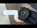 Unboxing Casio G-Shock GA2100SKE-7ACasioak MOD Generation 3 with Black Case and Orange Rubber Band