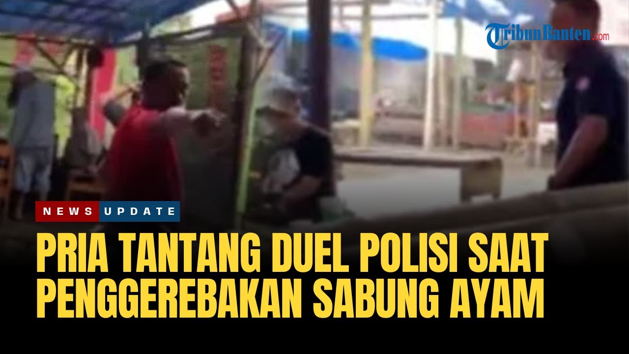 🔴Aksi Pria di Blitar Tantang Duel Polisi yang Gerebek Sabung Ayam