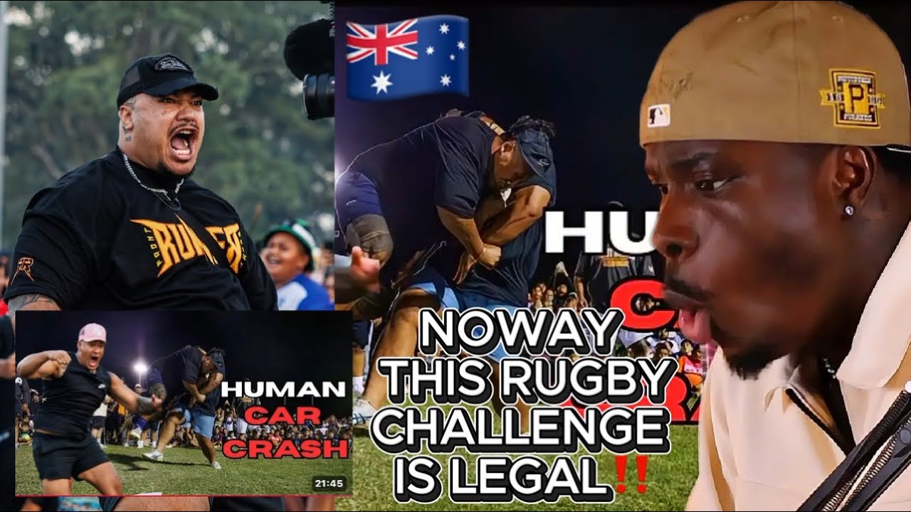 🇺🇸🇦🇺RUGBY RUN IT STRAIGHT CHALLENGE PART 2 - REACTION😱😱 @Charizma68