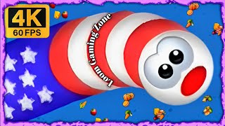 WORMS ZONE IO | GIANT SLITHER SNAKE TOP 1 Epic Worms Zone Best Gameplay | snake game saamp game #103 screenshot 3