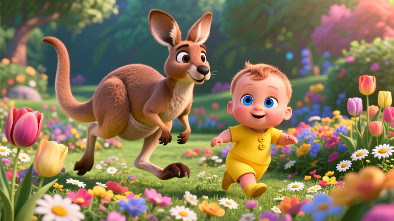 Kangaroo Shares Colors 🦘🎨 | Fun Learning Colors for Kids | Toddler & Preschool Adventure