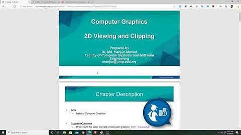 2D viewing and Clipping Basics