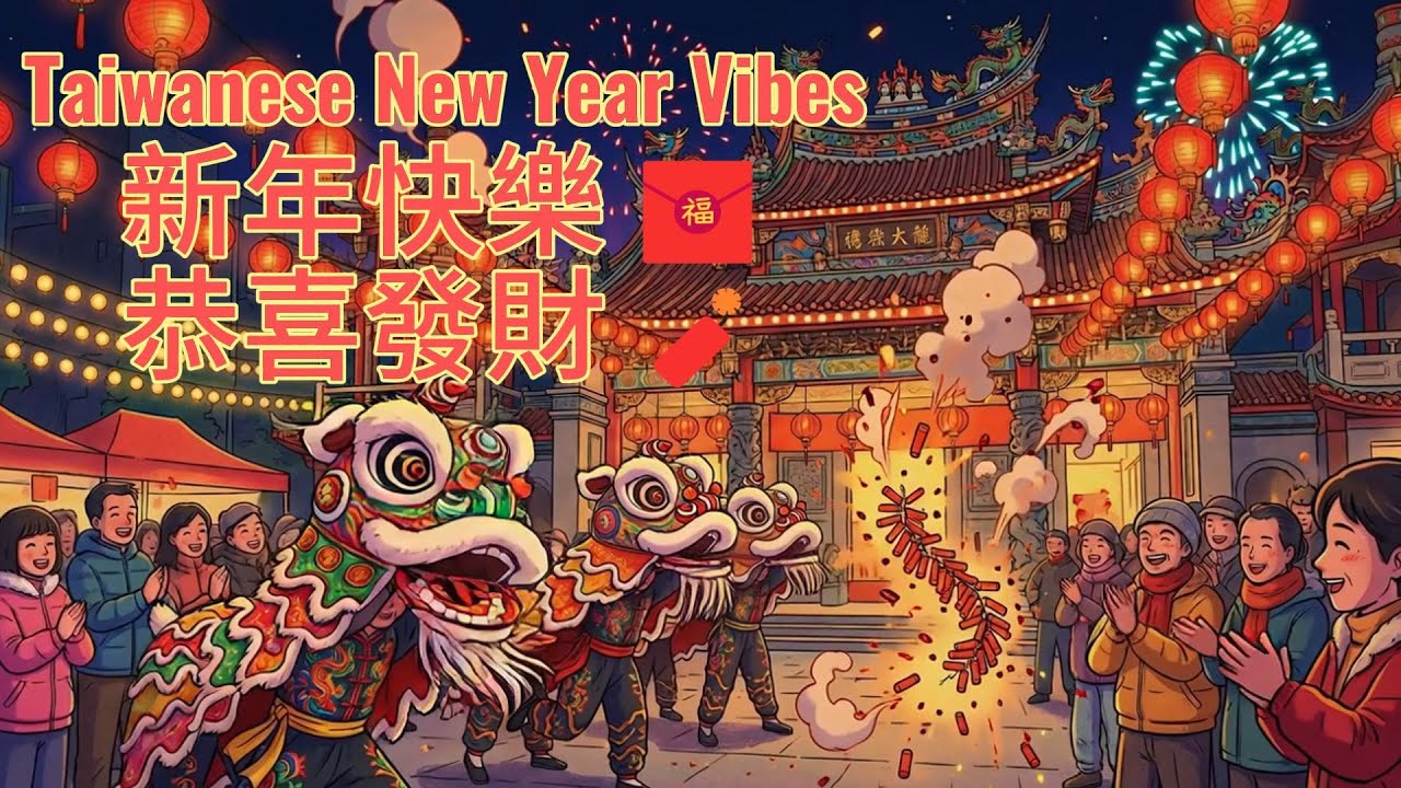 🧧Taiwanese Lunar New Year Vibes 2026 🧨 新年快樂 恭喜發財 招財進寶 過年必聽的喜氣 Lofi 合輯 / 充滿年味的東方嘻哈 , Lazy cafe break