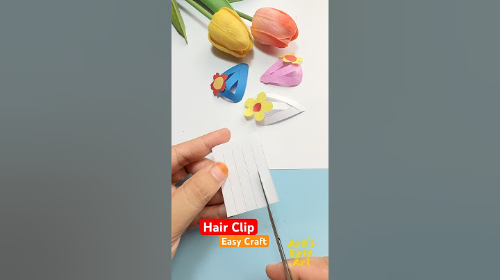 Cute Paper Hair Clip Craft Idea @ArasEasyArt #shorts #hairclip #hairstyle #cute #viral