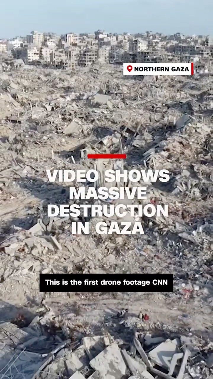 Video shows massive destruction in Gaza