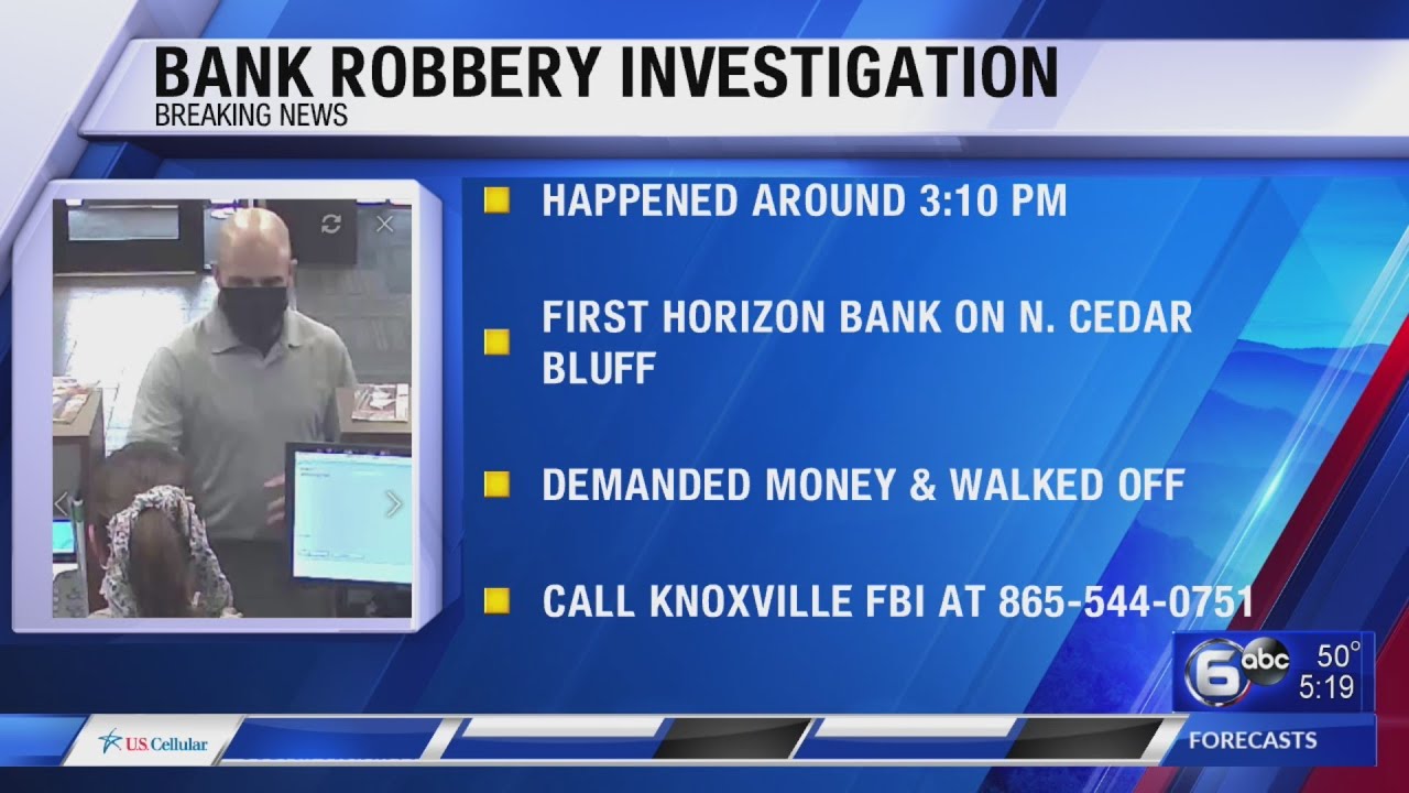 Knoxville Police & FBI seeking bank robbery suspect - YouTube