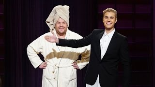 Justin Bieber Hilariously Crashes 'Late Late Show' Monologue