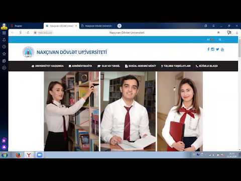 NDU  LMS (Learning Management System) Öyrənmənin idarəolunması sistemi haqqında qısa video çarx