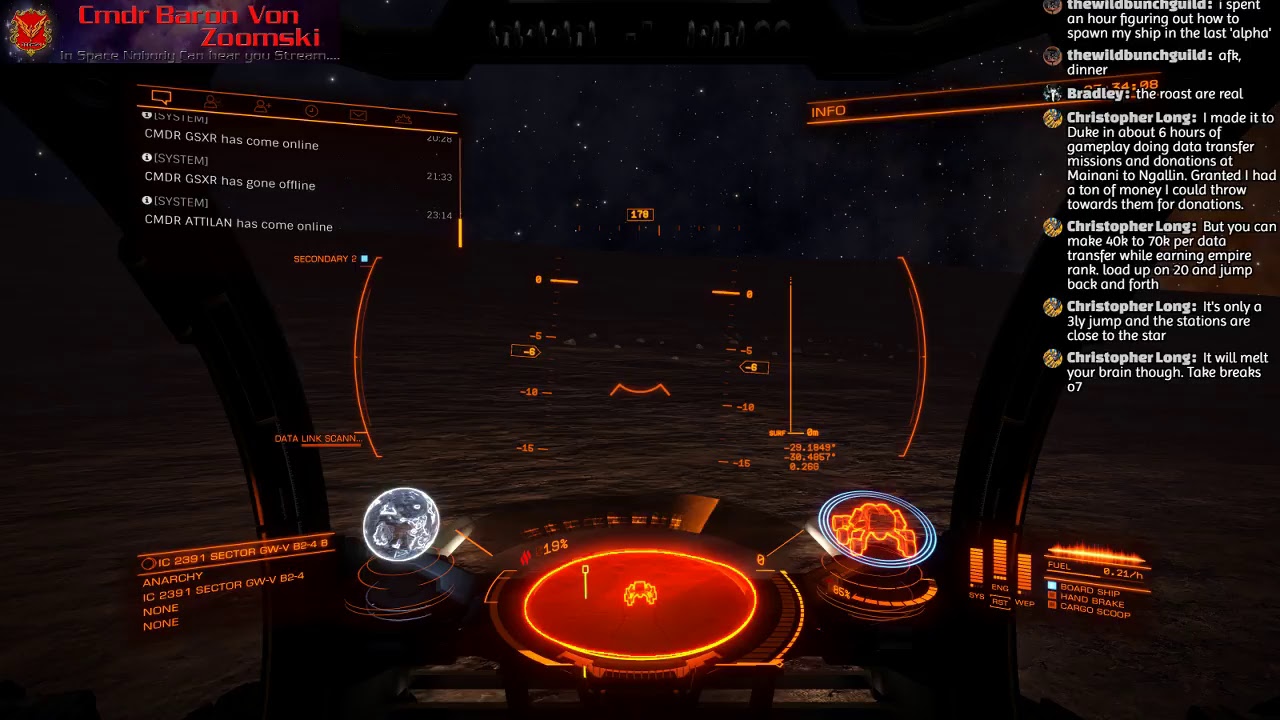 Elite Dangerous - Guardian Mission - Decyphering The Obilisks for Ram Tah - Live Stream Part 3