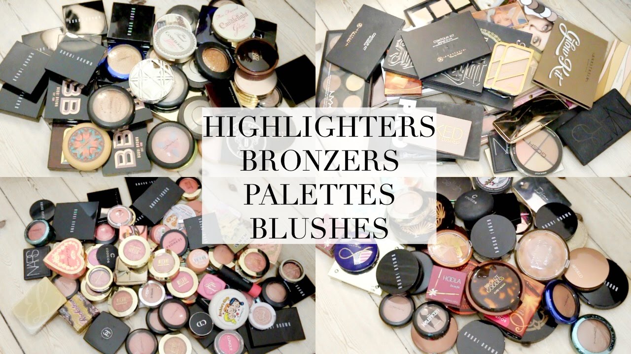 DECLUTTER SERIES | HIGHLIGHTERS, BLUSHES, BRONZERS & PALETTES