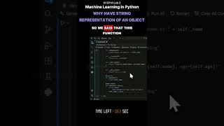 V   S1 EP14 Lab 2   Machine Learning in Python   Why have String   Representation of an Object