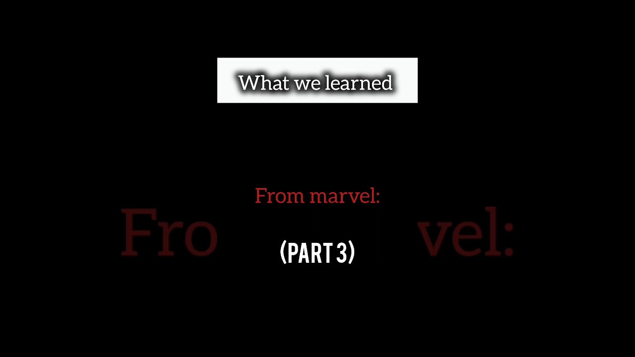 what we learned from marvel movies: #marvel #motivation #marvel comics #marvel studios #marveledits