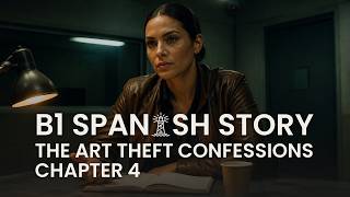 Learn Spanish Comprehensible Input B1 Mystery Story The Art Theft Confessions Chapter 4