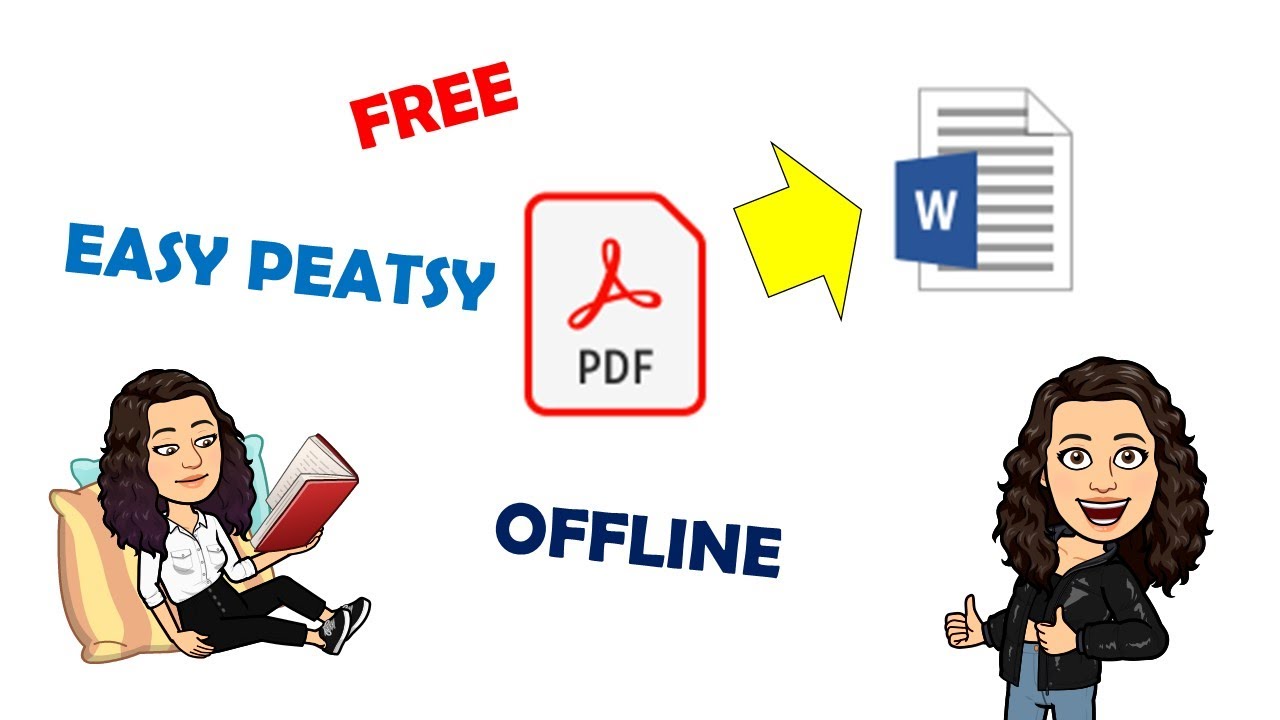 How to convert a PDF file to an editable word file tutorial
