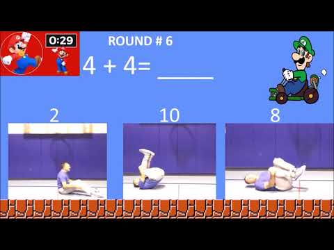 Virtual PE Math Game Mario Bros 1st Grade