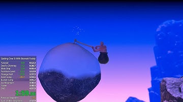 Getting Over It with Bennett Foddy - 3m 34s Speedrun