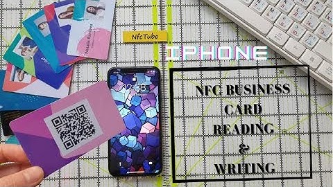 NFC Business Card Reading and writing with NFCTools, iphone X.