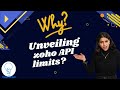 Why Zoho has API Limitations