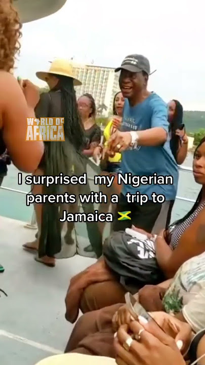 She suprised her Nigerian 🇳🇬 parents with a trip to Jamaica 🇯🇲 & her 86 yr-old dad was turnt up