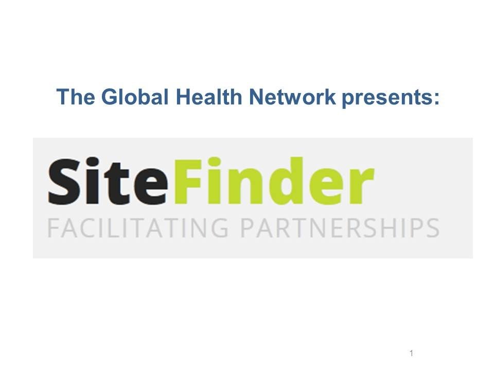 The Global Health Network SiteFinder application YouTube The Global Health Network SiteFinder application YouTube